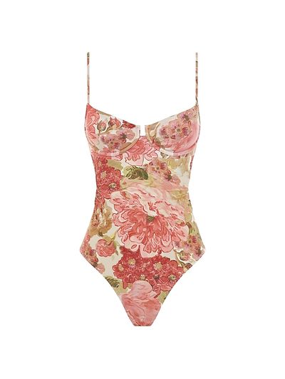 Peony Women's Tapestry Quintessential Floral One-Piece Swimsuit
