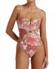 Peony Women's Tapestry Quintessential Floral One-Piece Swimsuit - 2