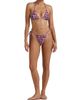 Peony Women's Tapestry Ruched Channel String Bikini Bottom - 2