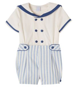 Pepa London Pepa London Baby striped cotton top and shorts set