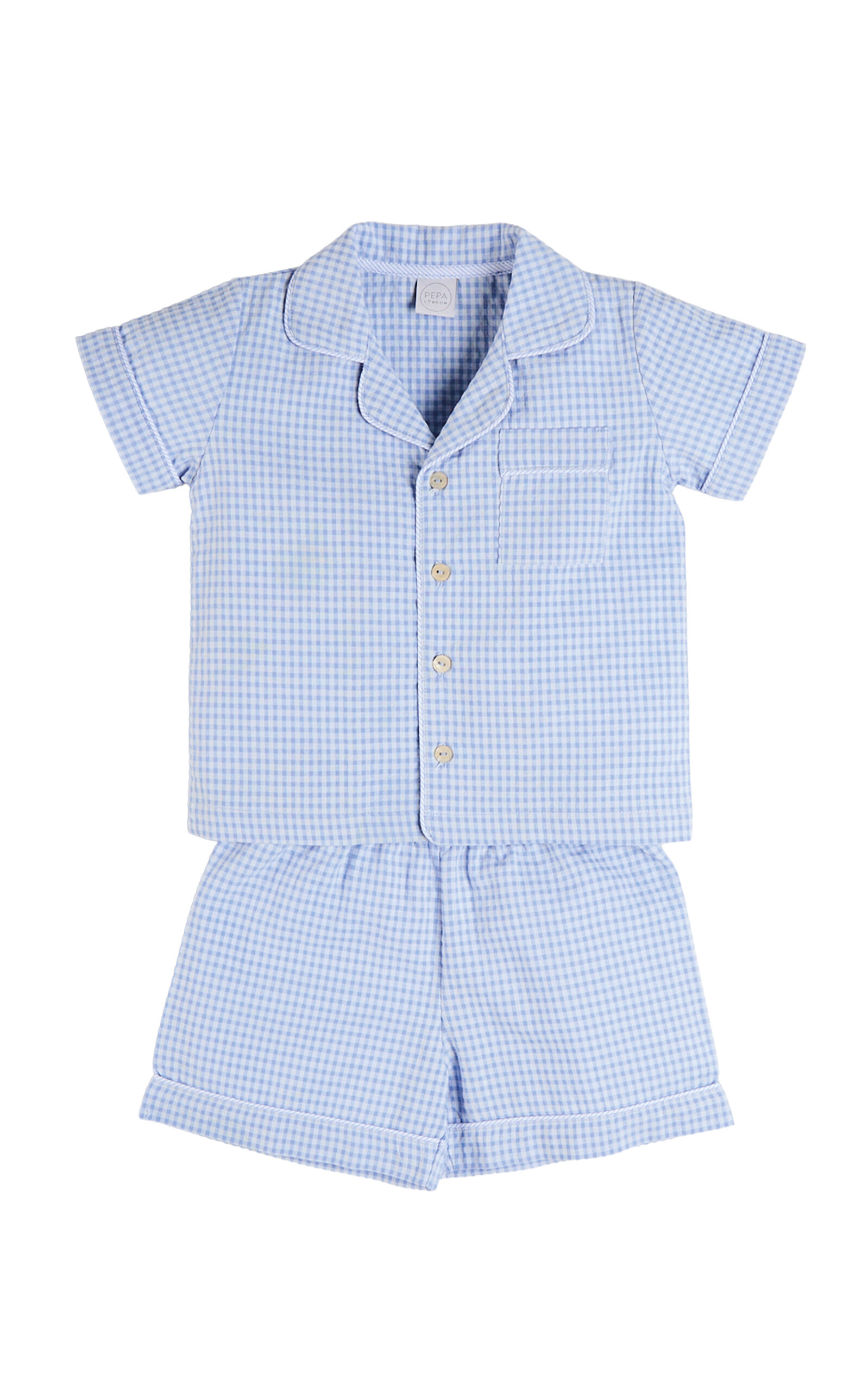Pepa London Pepa London Kids' Beauchamp Gingham Short Pyjamas