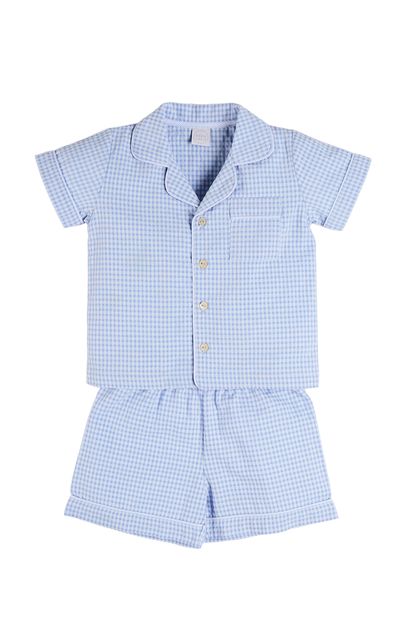 Pepa London Pepa London Kids' Beauchamp Gingham Short Pyjamas