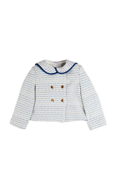 Pepa London Pepa London Kids' Brighton Boucle Tweed Gold Button Jacket