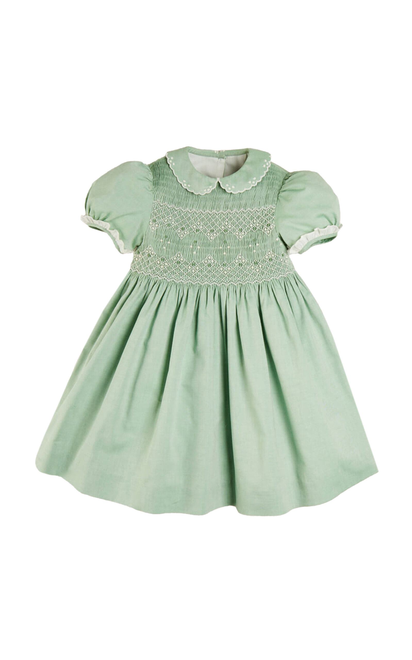 Pepa London Pepa London Kids' HandSmocked Peter Pan Collar Cotton Dress