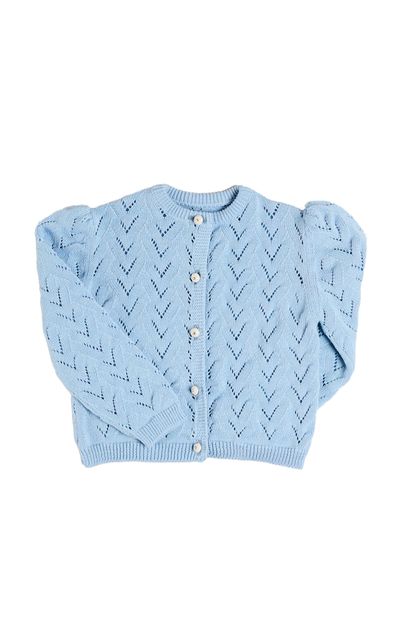Pepa London Pepa London Kids' Openwork Cotton Cardigan