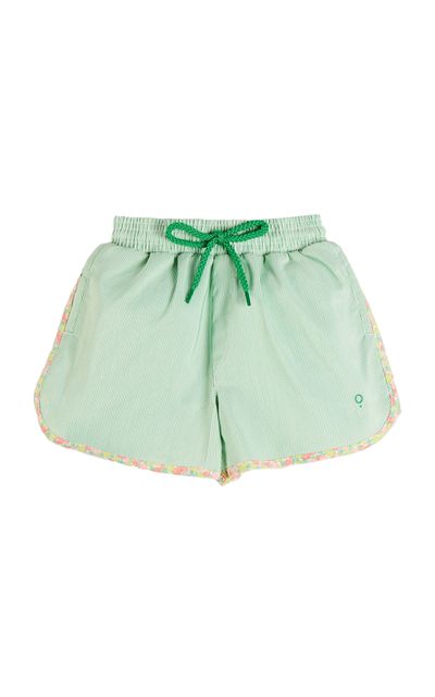 Pepa London Pepa London Kids' Striped Annie Apple Trim Detail Swim Shorts