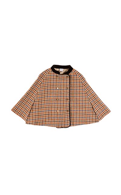 Pepa London Pepa London Kids' Vincent Checked Cape
