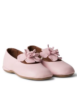 PePe PèPè Bow-detail leather ballet flats