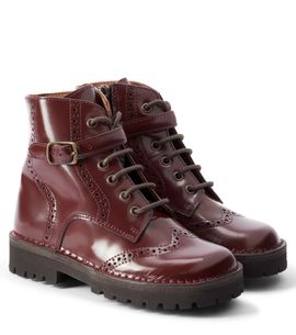 PePe PèPè Brushed leather lace-up boots