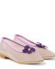 PePe PèPè Floral-appliqué mesh ballet flats - 1