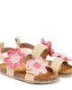 PePe PèPè Floral-appliqué suede sandals - 1