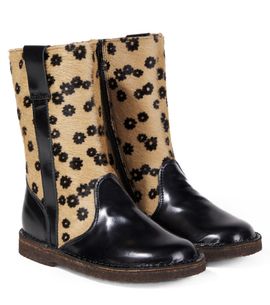 PePe PèPè Floral calf hair and leather boots