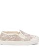 PePe PèPè Floral embroidered denim slip-on shoes - 3