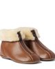 PePe PèPè Glace shearling-trimmed leather ankle boots - 1