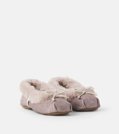 PePe PèPè Glitter leather ballet flats
