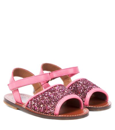 PePe PèPè Glitter leather sandals