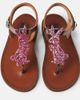 PePe PèPè Glitter metallic leather sandals - 4