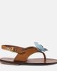 PePe PèPè Juliette floral-appliqué leather sandals - 3