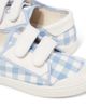 PePe PèPè Leather-trimmed gingham sneakers - 5