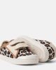 PePe PèPè Leather-trimmed leopard-print sneakers - 5