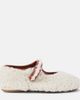 PePe PèPè Leather-trimmed shearling ballet flats - 4