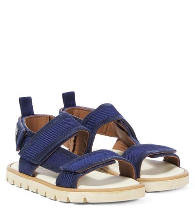 PePe PèPè Leather and grosgrain sandals