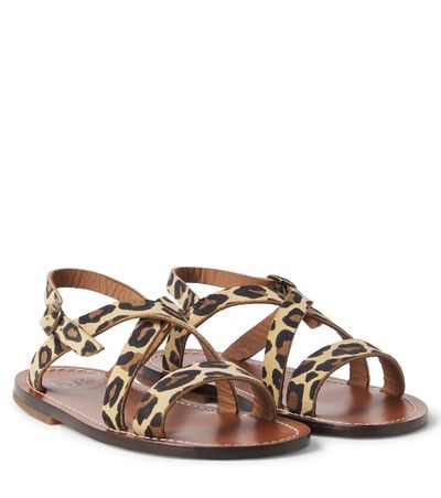 PePe PèPè Leopard-print leather sandals