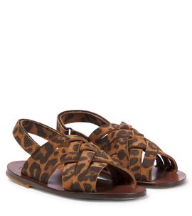PePe PèPè Leopard-print suede sandals