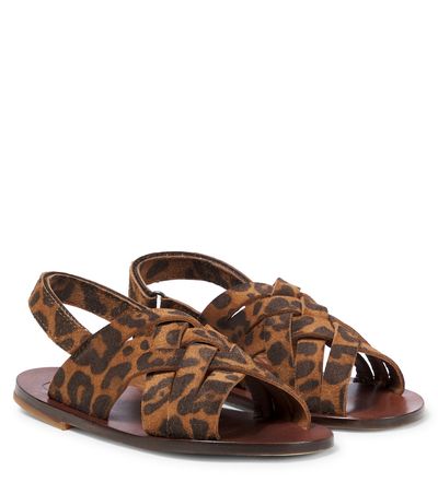 PePe PèPè Leopard-print suede sandals