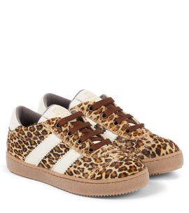 PePe PèPè Pony leopard-print calf hair sneakers