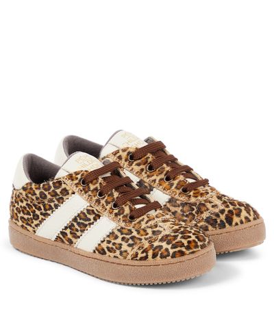 PePe PèPè Pony leopard-print calf hair sneakers