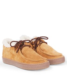 PePe PèPè Shearling-lined suede moccasins