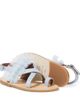 PePe PèPè Tulle-trimmed leather snadals - 5