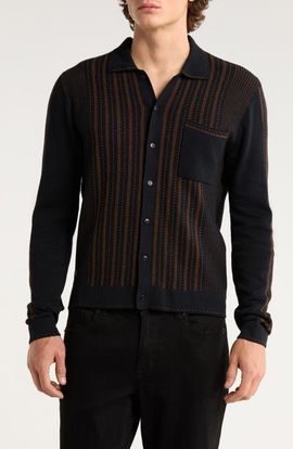 Percival Percival Appendix Knit Button-Up Shirt