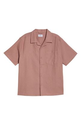 Percival Percival Linen & Cotton Camp Shirt