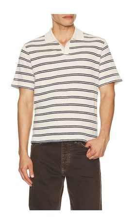 Percival Percival Moore Open Collar Polo