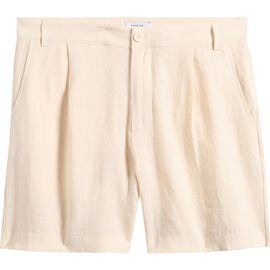 Percival Percival Pleated Linen Shorts