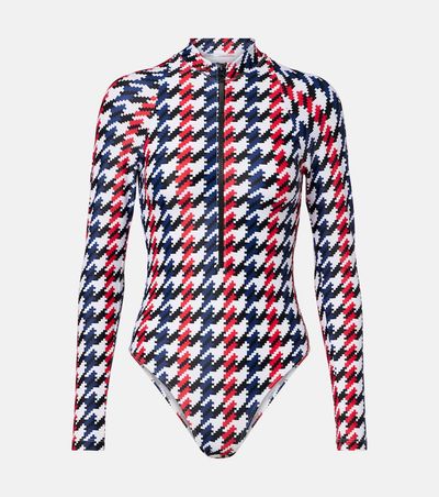 Perfect Moment Perfect Moment Houndstooth swimsuit