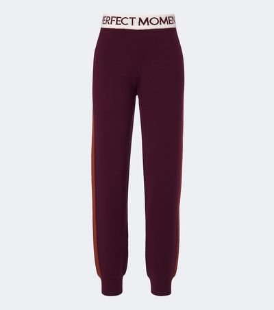 Perfect Moment Perfect Moment LA Tour knitted wool-blend sweatpants