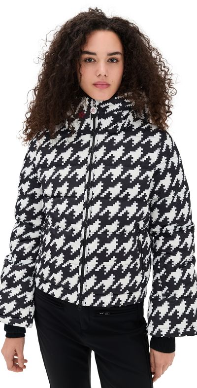 Perfect Moment Perfect Moment Polar Flare Ski Jacket III B & W Houndstooth
