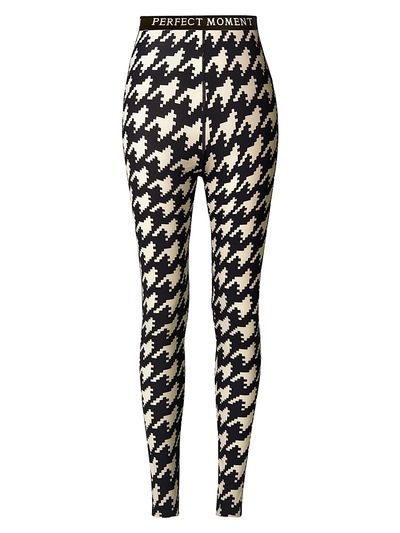 Perfect Moment Women's Base Layer Houndstooth Leggings