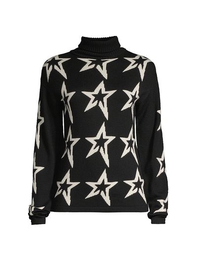 Perfect Moment Women's Star Dust Wool Turtleneck Sweater