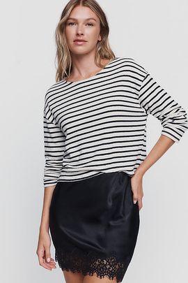 perfectwhitetee Jenna 100% Cotton Boatneck Top
