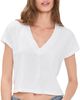 perfectwhitetee perfectwhitetee Alanis Recycled Cotton V Neck Tee White - 1