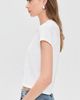 perfectwhitetee perfectwhitetee Alanis Recycled Cotton V Neck Tee White - 4