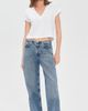 perfectwhitetee perfectwhitetee Alanis Recycled Cotton V Neck Tee White - 5