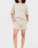 perfectwhitetee perfectwhitetee Bari French Terry Shorts Oatmeal (Scour) - 5