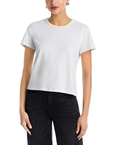 Perfectwhitetee perfectwhitetee Billie Contrast Crewneck Tee