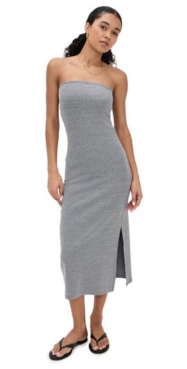 perfectwhitetee perfectwhitetee Blondie Strapless Dress Dark Heather Grey XL