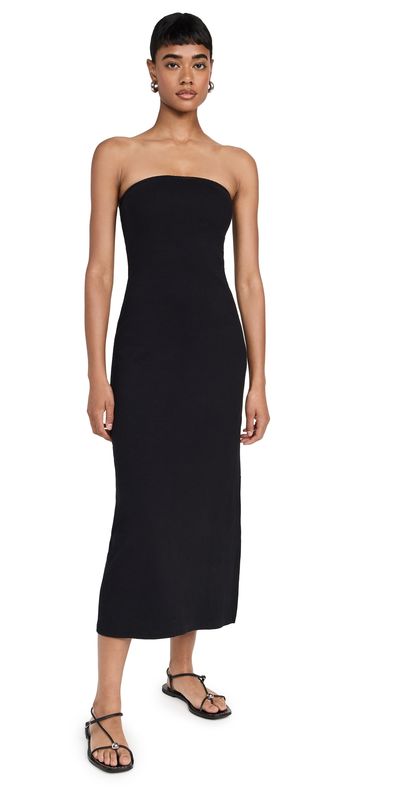 perfectwhitetee perfectwhitetee Blondie Strapless Dress True Black M